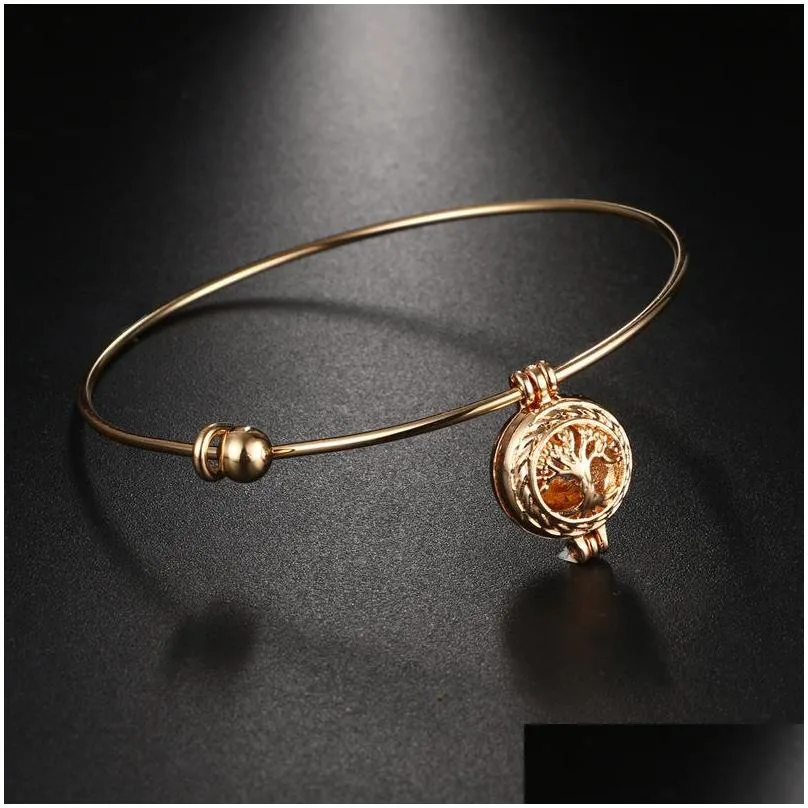 aromatherapy locket bracelets life tree  oil diffuser bracelet fashion jewelry