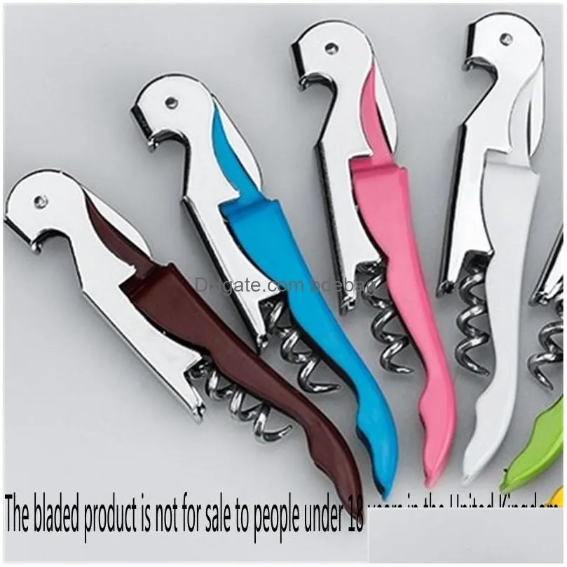 red wine bottle opener fruit pockets seahorse folding knife durable strong stainless steel openers 1sm f2