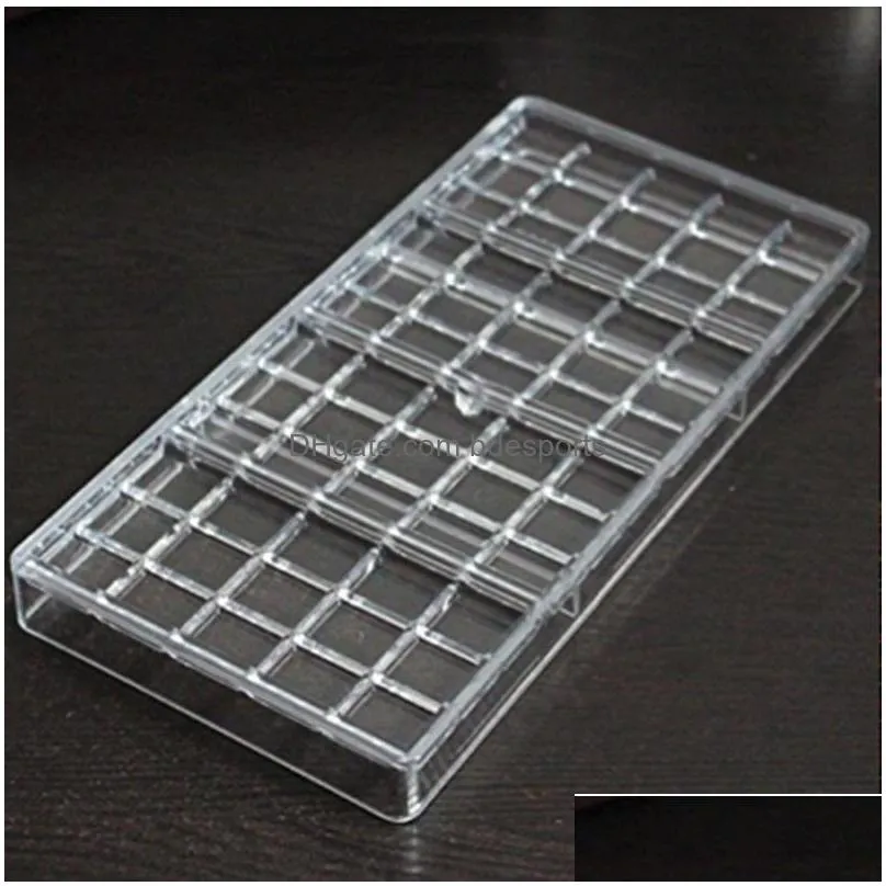 2021 12 x6 x 0.6cm baking moulds polycarbonate chocolates bar mold diy bake pastry confectionery tools sweet candy chocolate mould 1477