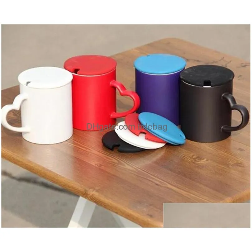 gap silicone cup cover food grade silicone mug lid heat resistant put spoon straw drinkware mugs covers 1 5sy l1