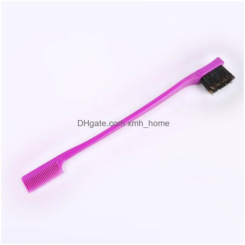 dual purposes hair brush multicolour makeup brushes eyebrow hairs bakings tools convenient multi function arrival 1 1ch e2