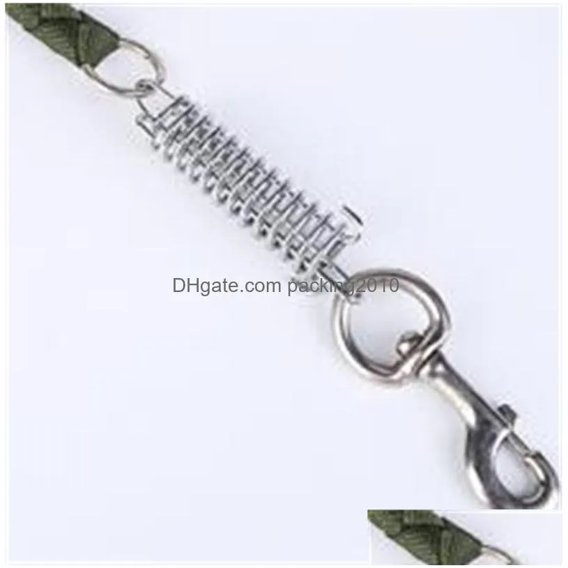 doggy buffer spring traction ropes polypropylene fiber outdoors dog rope outdoor military green dogs leash new arrival 8sy l1