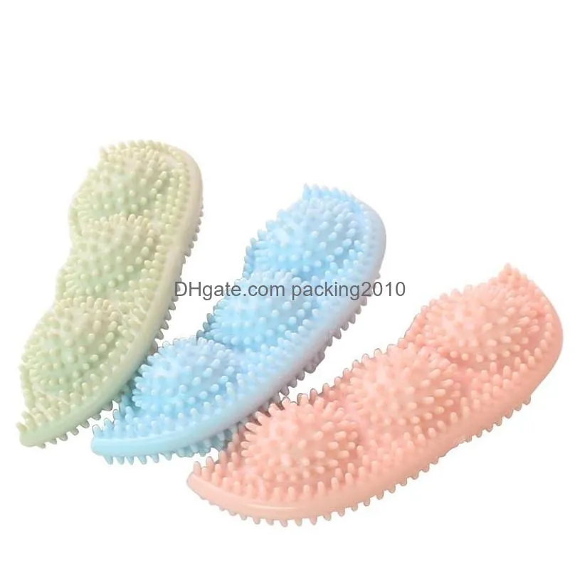 elastic pure color dog molars peas shape family pets toys molar compact portable reusable dogs gnaw plaything 3 5bg j2