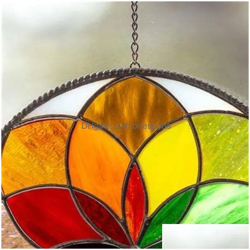 curtain drapes rainbow stained suncatcher window hangings panel seriesfunrain clearance for outdoor wall art sun decor 5362 q2