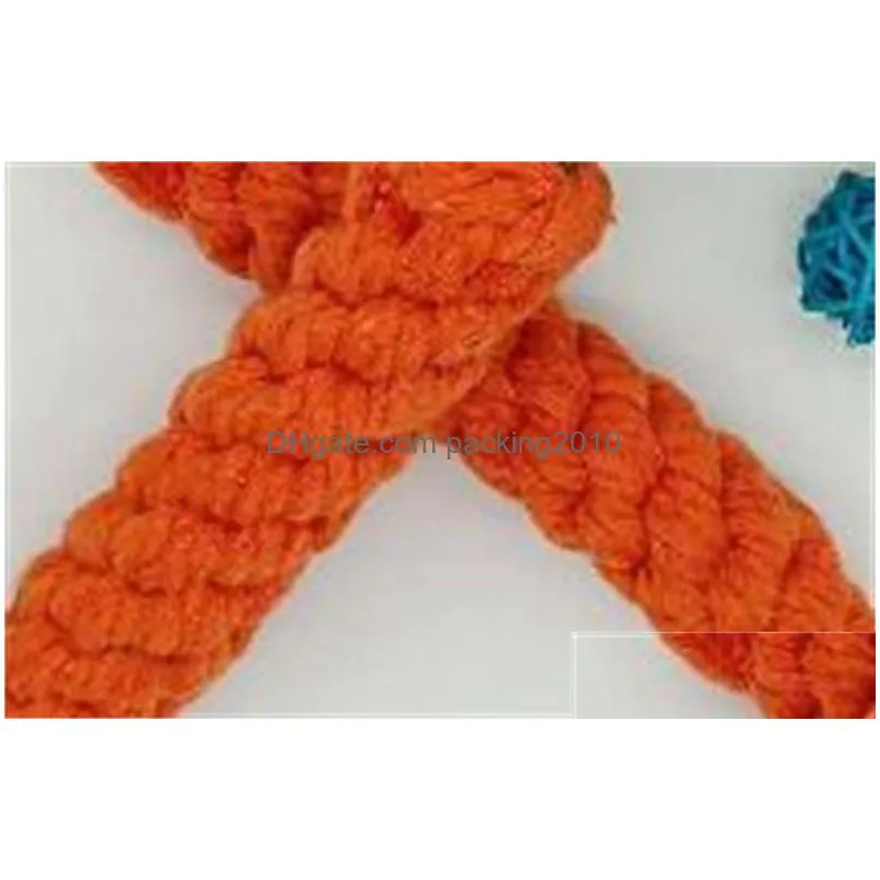 pet dog carrot cotton toy knot hand knitting cleaning teeth molars cottons rope red green pets toys 2 2hta l1