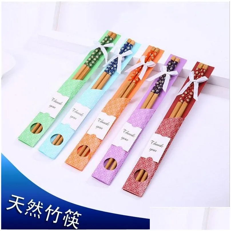 bamboo chopsticks practical chopstick natural woodiness style chopsticks personalized wedding favors giveaways gift selling 0 8zl