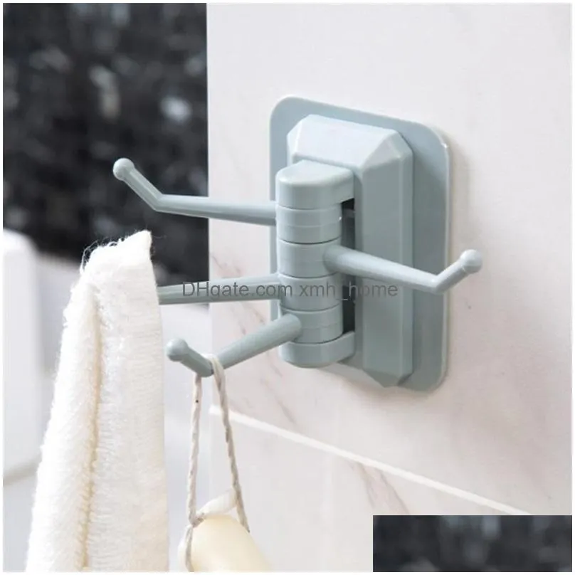 rotate hook multi purpose strength viscose holder towel no drilling trace sticking hanger bathroom accessories 1 8yl k2