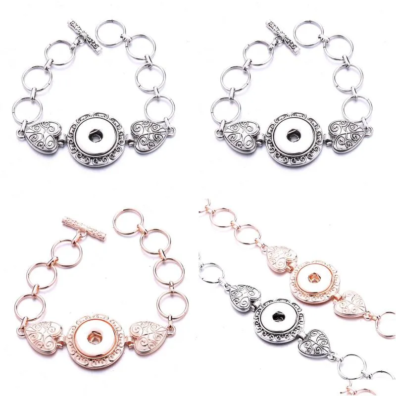 ginger snaps bracelet adjustable noosa chunks snap bracelets bangle for 18mm button jewelry