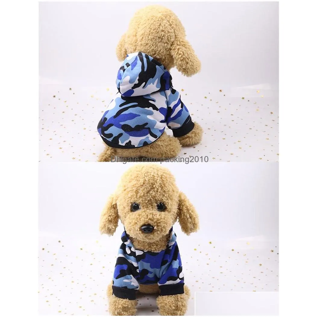 new pattern pet dog clothes spring autumn winter camouflage stain resistant handsome cloth cat two legged hoodie new arrival 5 5ml m2