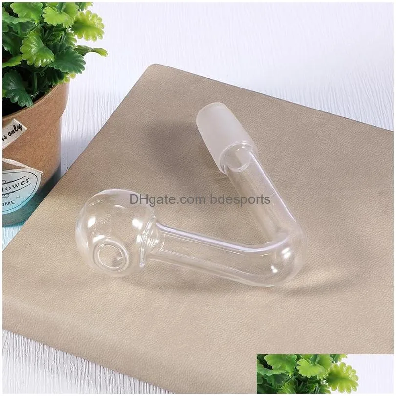 14mm 18mm clear thick pyrex glass oil burner pipe hookah male female joint for water pipes bong dab rig bowl 3112 t2