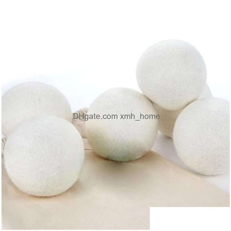 wool material dry ball reduce wrinkles reusable natural fabric soft anti static felt washing dryer balls good quality 2 2tj ii