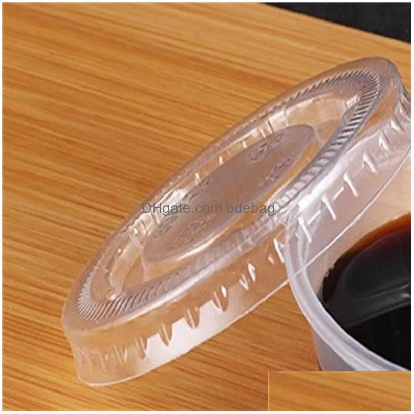 packing container 50ml cups transparent convenient pudding case food  keeping security simplicity organizers arrival 15oh k2