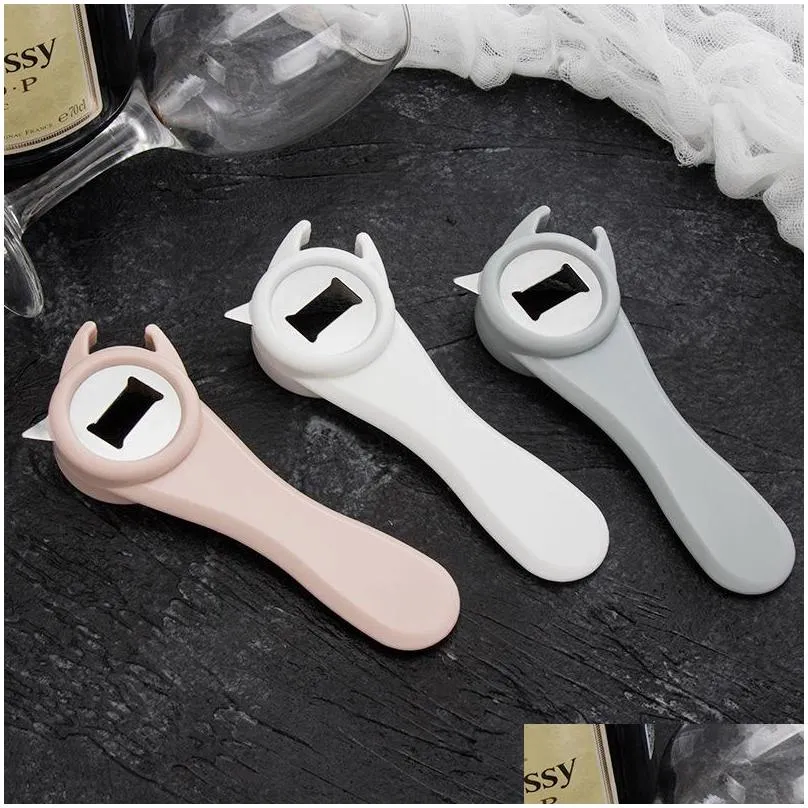 stainless steel pp bottle openers multifunction kitchen drinks wine opener high quality with different colors 1 45mc j1