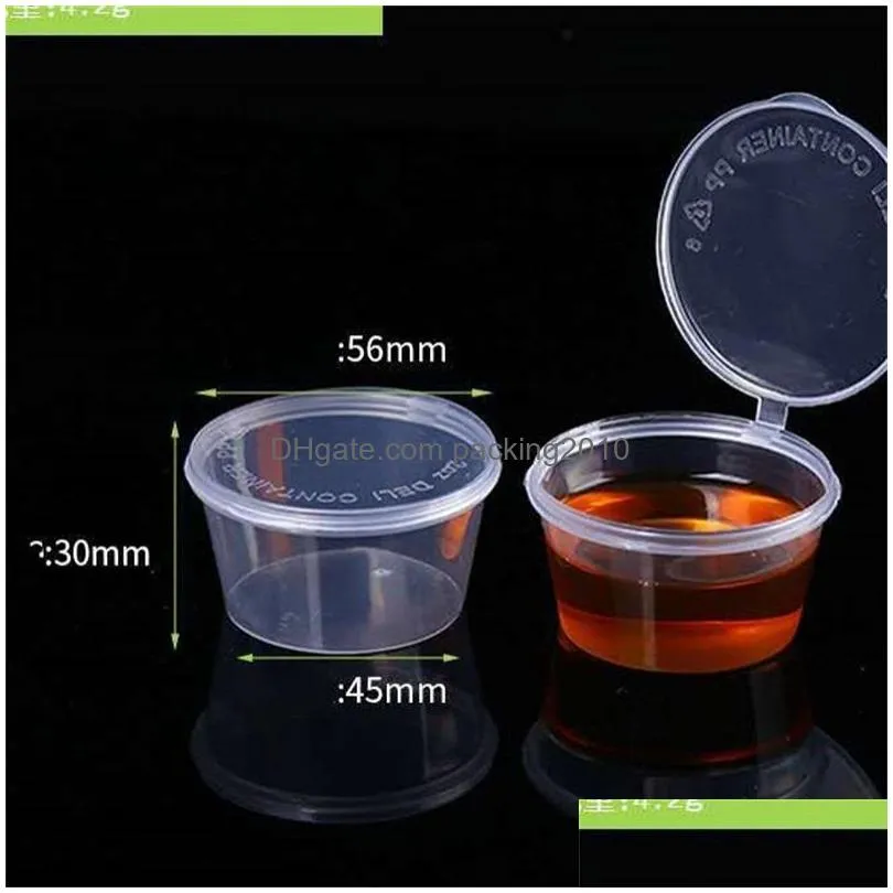 packing boxes disposable dressing cases food preserve portion plastic condiment snack containers dining hall 76ye k2