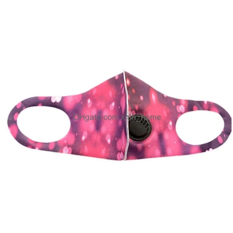 plangi camouflage dust face masks pm 2.5 proof mascarilla reusable with valve respirable mascherine custom washable cycling 2 5zk c2