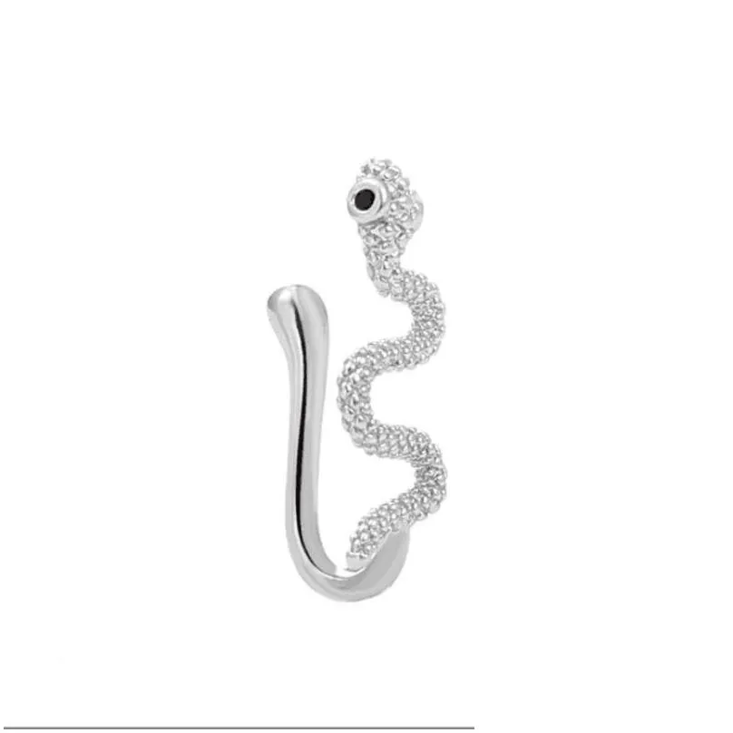 snake septum nose rings for women faux clip nose ring fashion nonpierced body jewelry