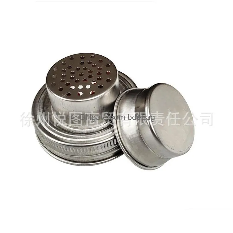 304 stainless steel mason jar lid silicone sealing plug 70mm caliber shaker lids rust proof drinkware cover wine decanter mouth 4 6yt