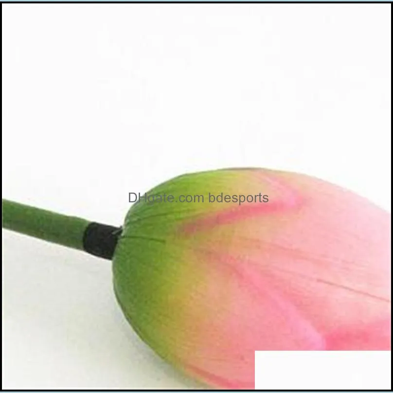 artificial flower vivid 81cm artificail silk lotus bud hotel and restaurant decorative flower artificial pond simulation plant 191 g2