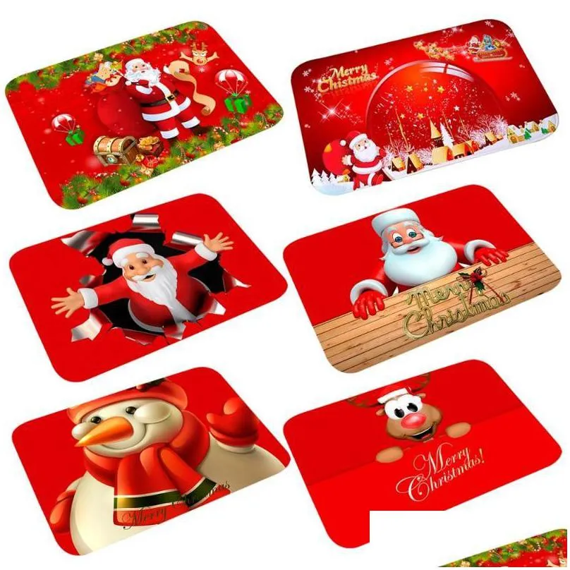 christmas decorations santa claus mat outdoor carpet merry decor for home 2021 ornaments navidad xmas gift year