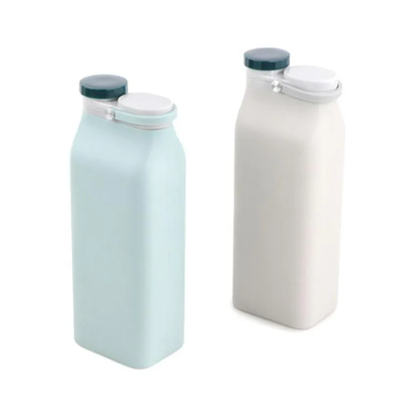 fashion multi color silicone milk bottles high quality collapsible water bottle simple design easy to carry for man and women 21 6xzh1