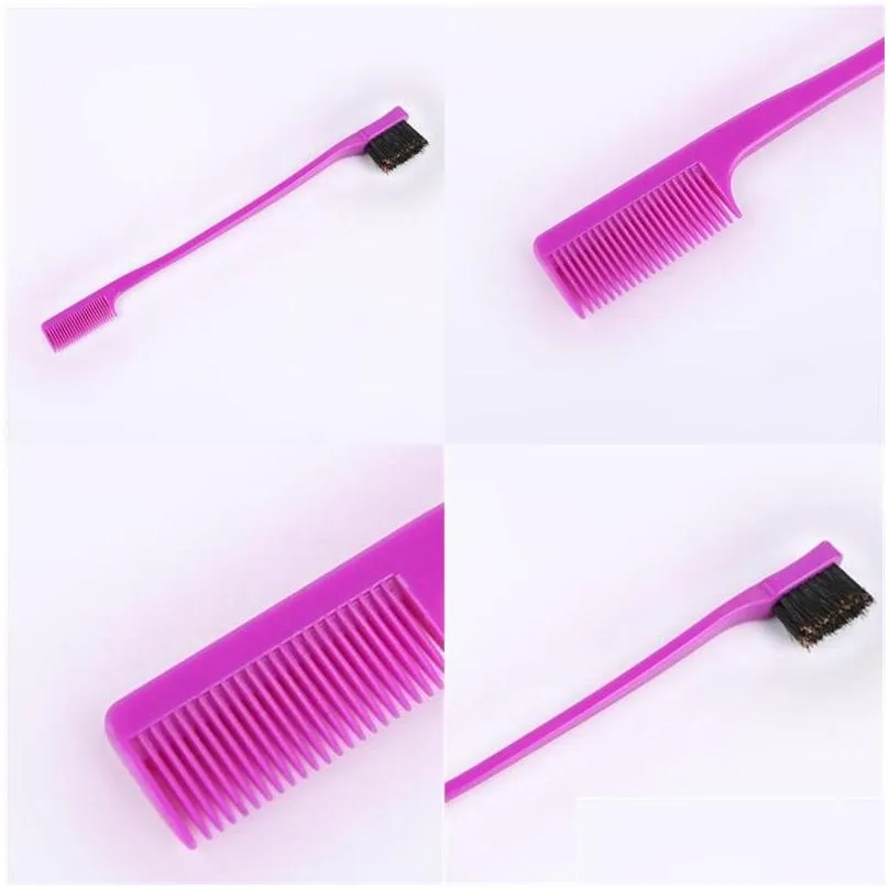 dual purposes hair brush multicolour makeup brushes eyebrow hairs bakings tools convenient multi function arrival 1 1ch e2