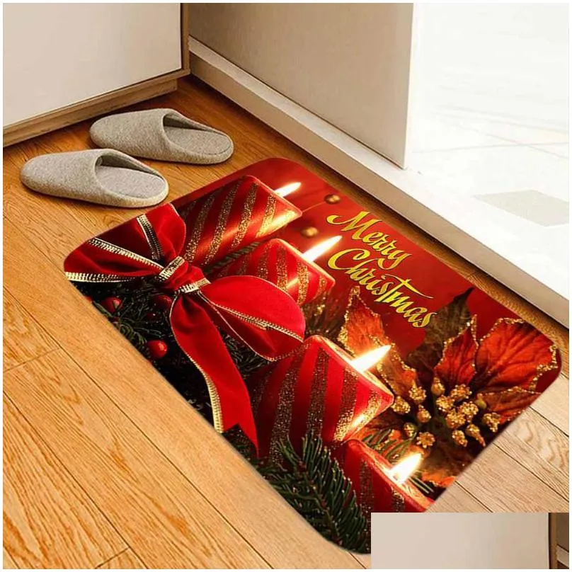 christmas decorations santa claus mat outdoor carpet merry decor for home 2021 ornaments navidad xmas gift year