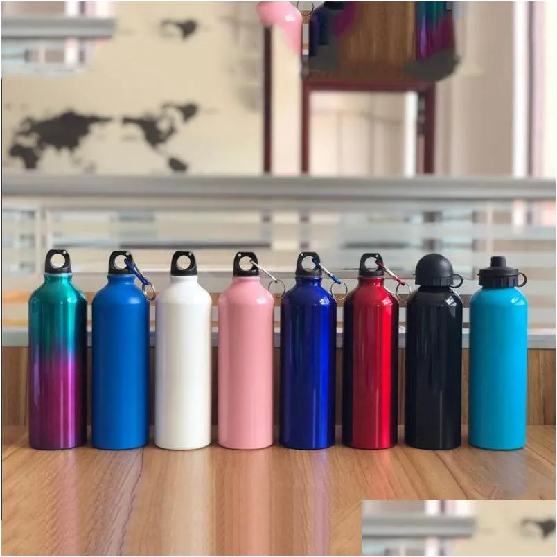 750ml outdoor sport water cup prevent impact seal up student waters bottles white black red blue memorial cups 5yh l1
