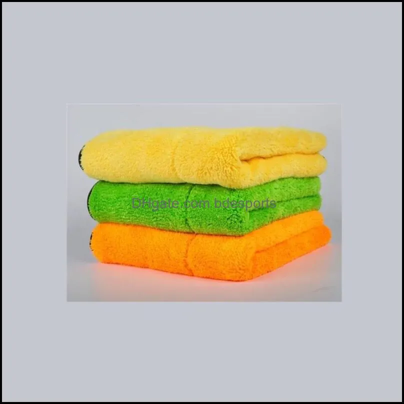 30x40cm car care polishing wash towels plush microfiber washing drying towel strong thick plush polyester fiber car cleaning clo 2 n2