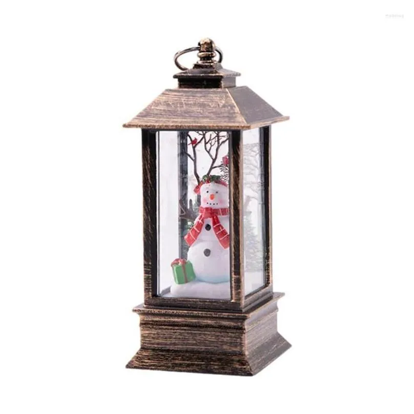 christmas decorations led lantern santa candle tea light outdoor hanging ornament year night home party decoration