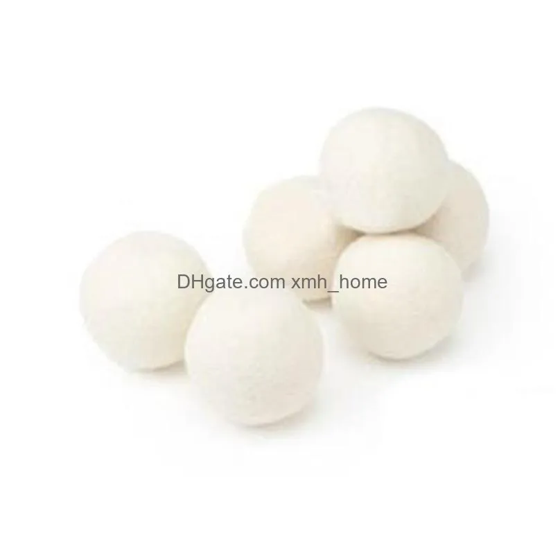 wool material dry ball reduce wrinkles reusable natural fabric soft anti static felt washing dryer balls good quality 2 2tj ii