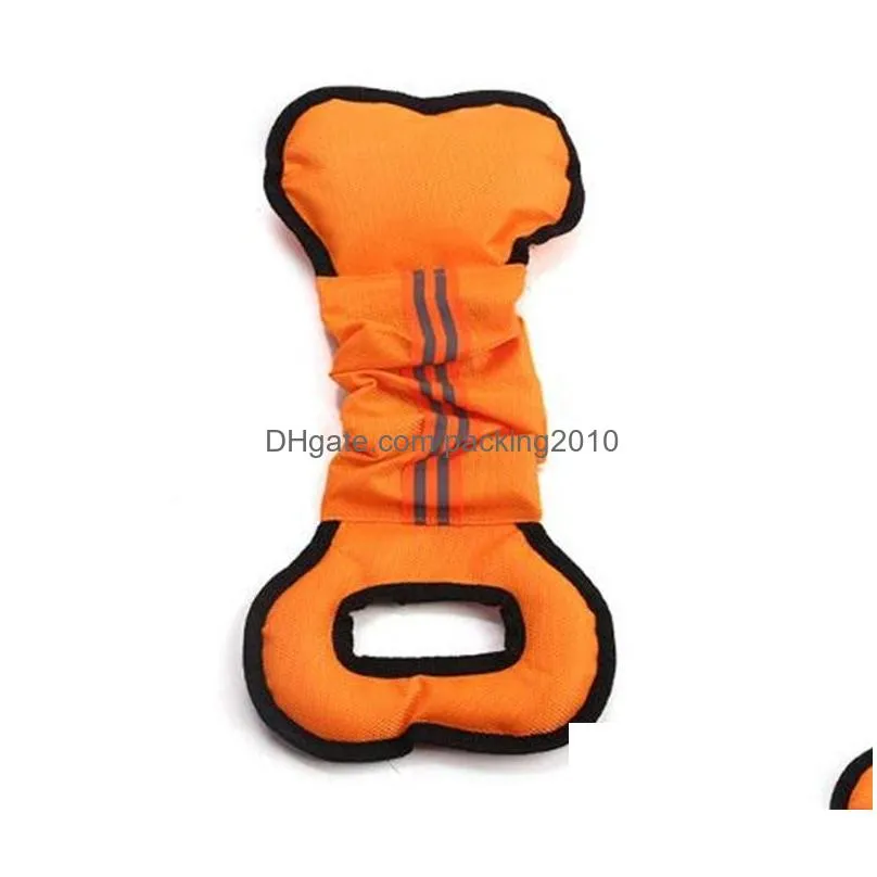 pet dog toys chewers interactive pull chew toy bone shape canvas durable training toys new arrival 4 5lca l1