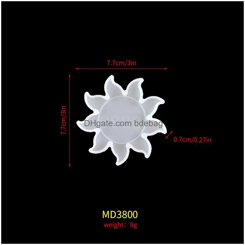 diy epoxy resin silicone mould moon star sun molds manual ornament pendant white mold transparent 2 5hj g2