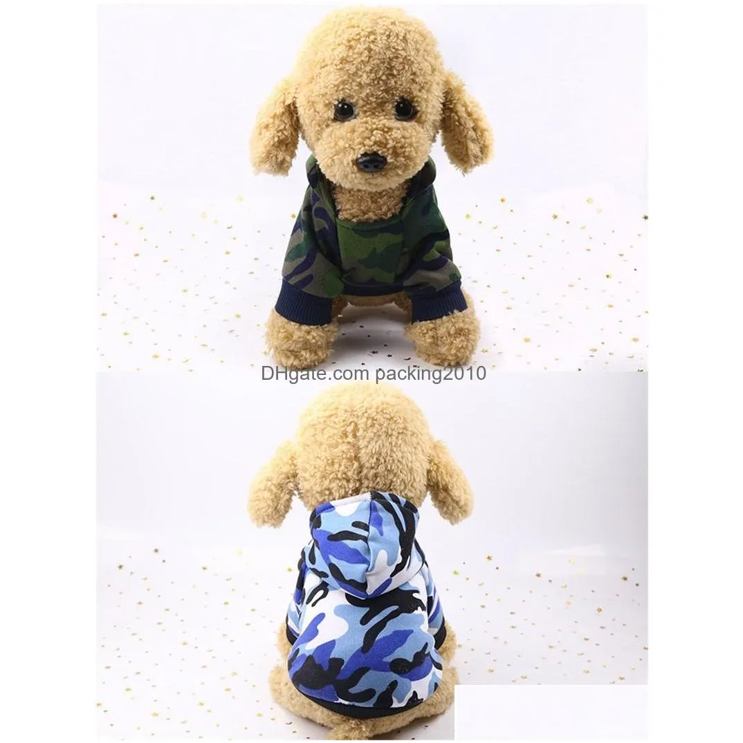 new pattern pet dog clothes spring autumn winter camouflage stain resistant handsome cloth cat two legged hoodie new arrival 5 5ml m2