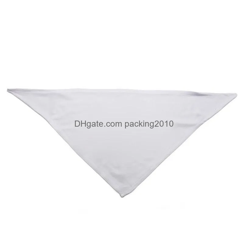 white diy pet burp clothes sublimation blank multi size bandana dog cat accessories triangular scarf home outdoor fashion 4 9ex