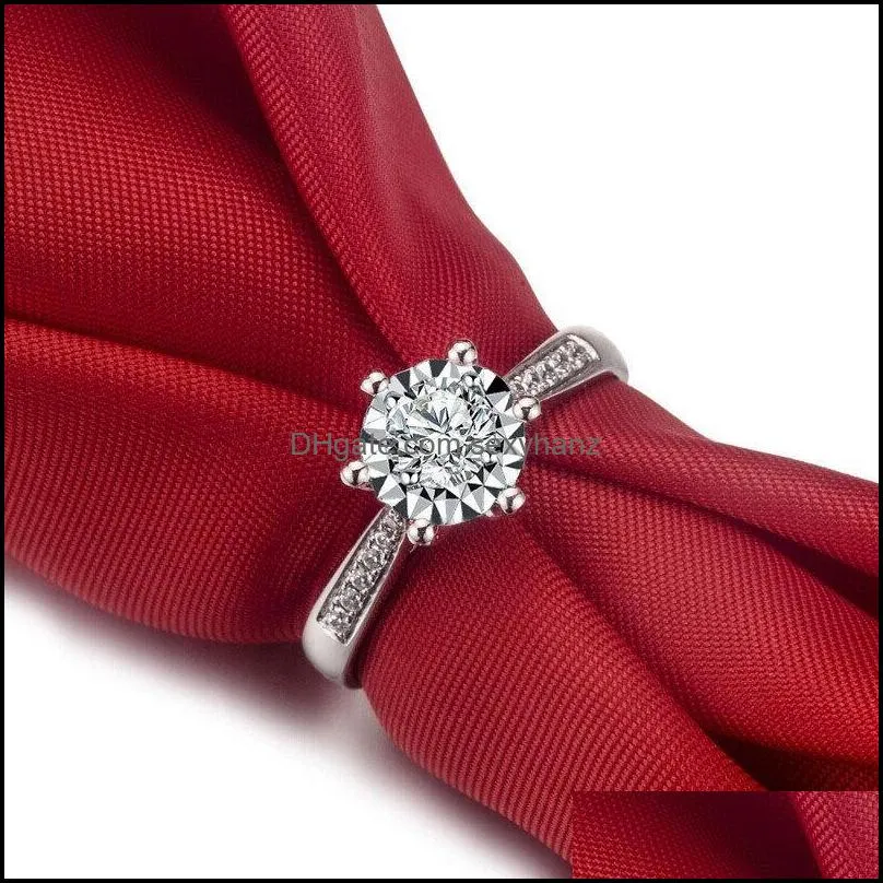 moissanite diamond ring women bridal engagement wedding rings fashion jewery gift