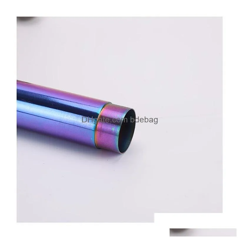 stainless steel smart cover fashion party favor small and exquisite pillar shape protective sleeve sell well with various colors 12jg