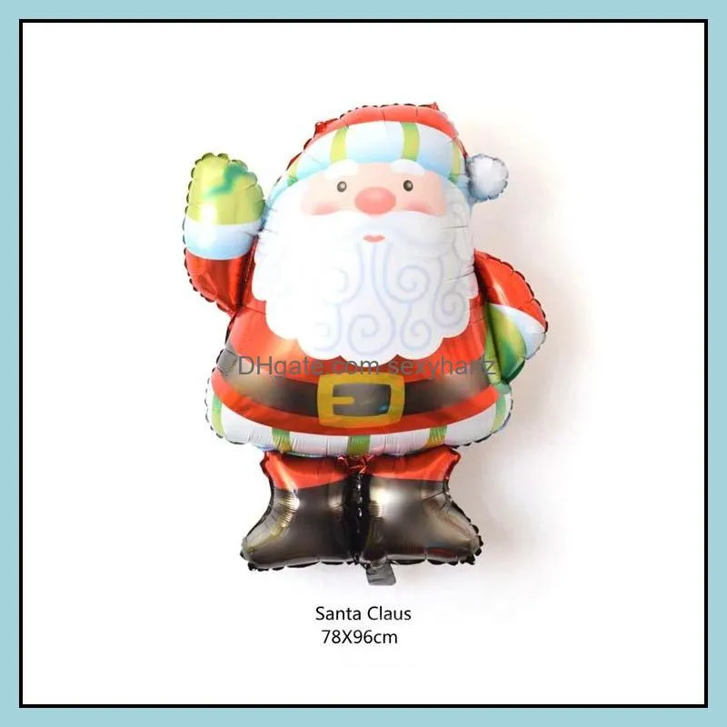 christmas decorations merry christmas party balloon flag banner christmas tree santa snowman balloon sets festive home decor