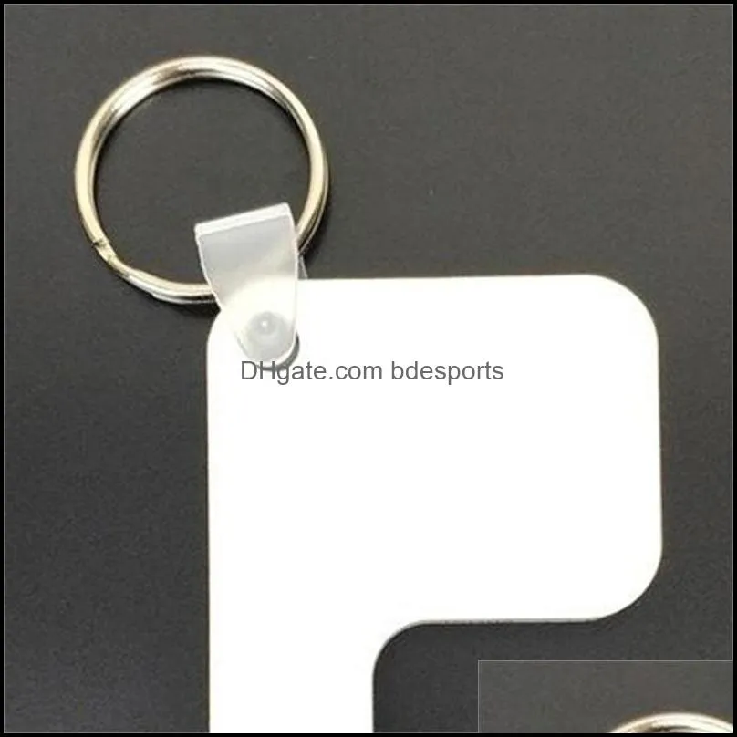 thermal transfer door handle keychain sublimation noncontact door handle keychain heat transfer printing blank key ring customi 150