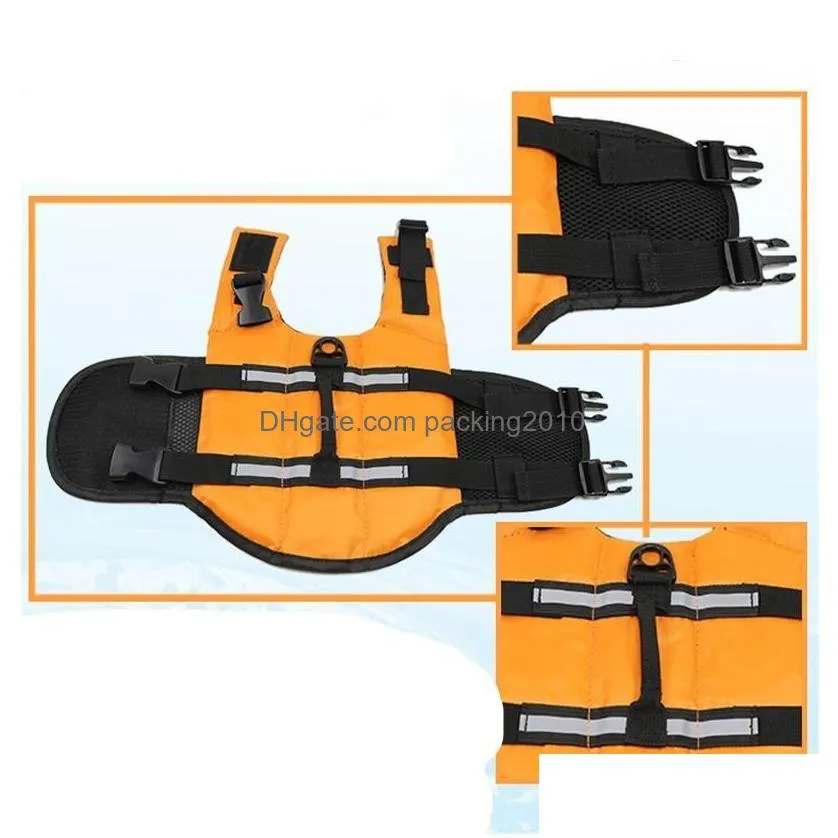 pet supplies life jacket summer colour dog clothes swimsuit accessories multi sizes easy to wear easy carry 20gg5 cc