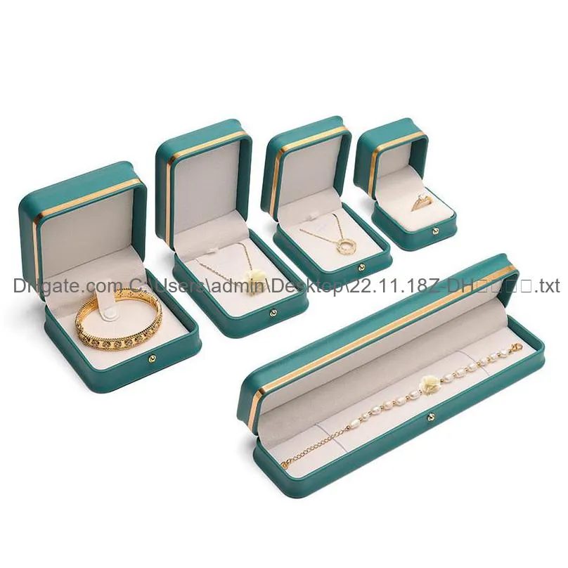 jewelry storage boxes necklace pendant earrings ring bracelet display case travel jewelry organizer for proposal wedding