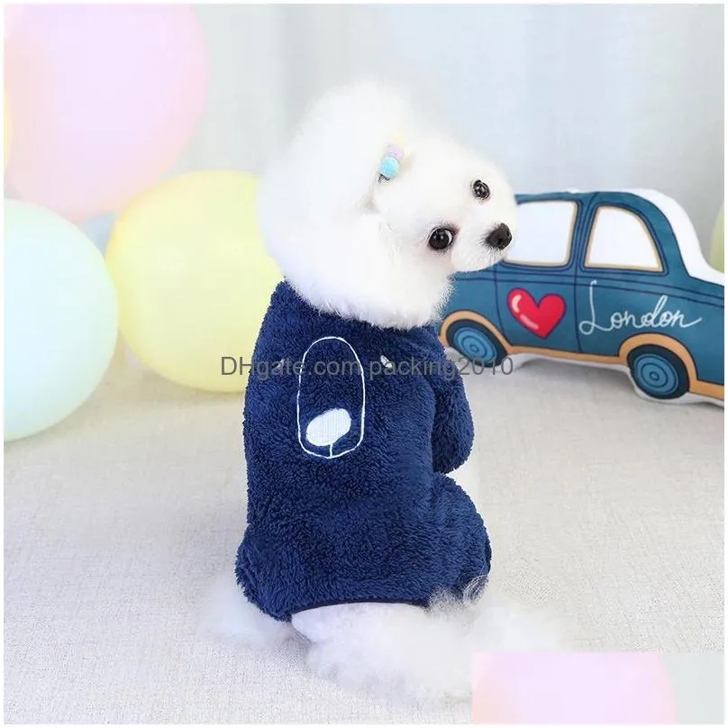 dog apparel clothes cotton sweater coats jumpsuit chihuahua clothing winter coat jacket hooded pajamas dog costume 20220106 q2