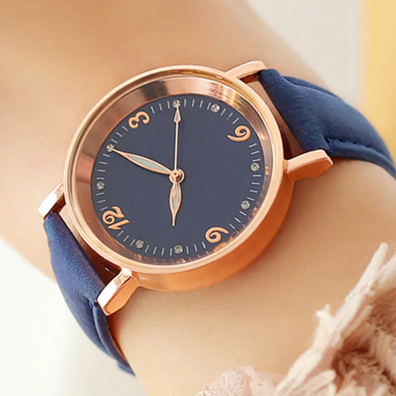 Watch Women Watches Wristwatches Fashion Wristwatches Waterproof Montre De Luxe Wristwatch Leather Strap