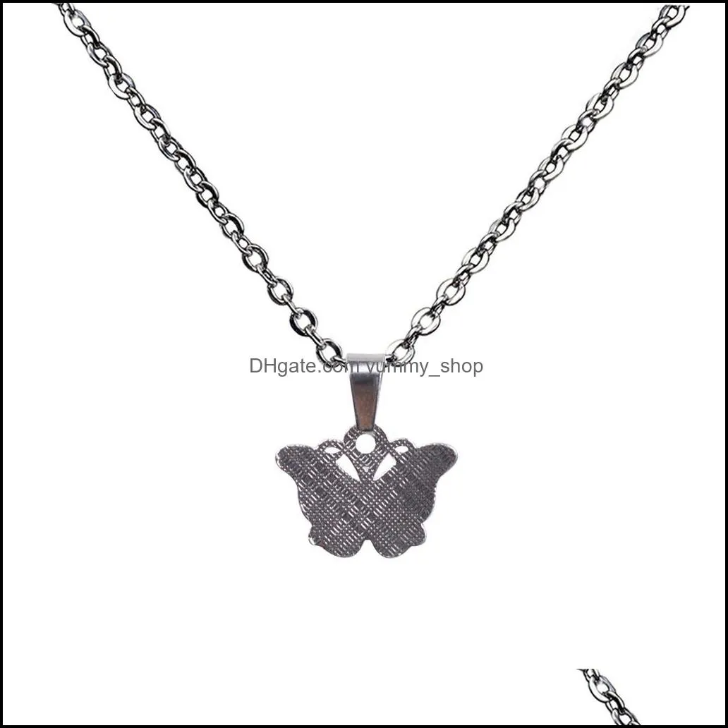 color changing butterfly necklace pendant temperature sensing women necklaces fashion jewelry