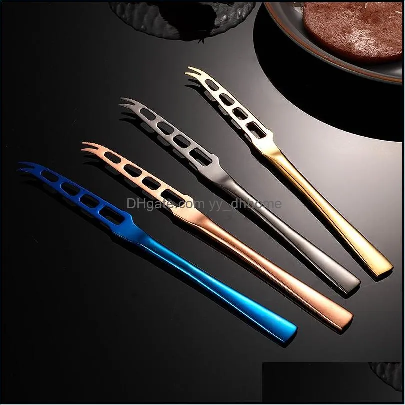 hollow stainless steel cheese butter knife cutlery jam knife gold home restaurant kitchen dining flatware tableware tool