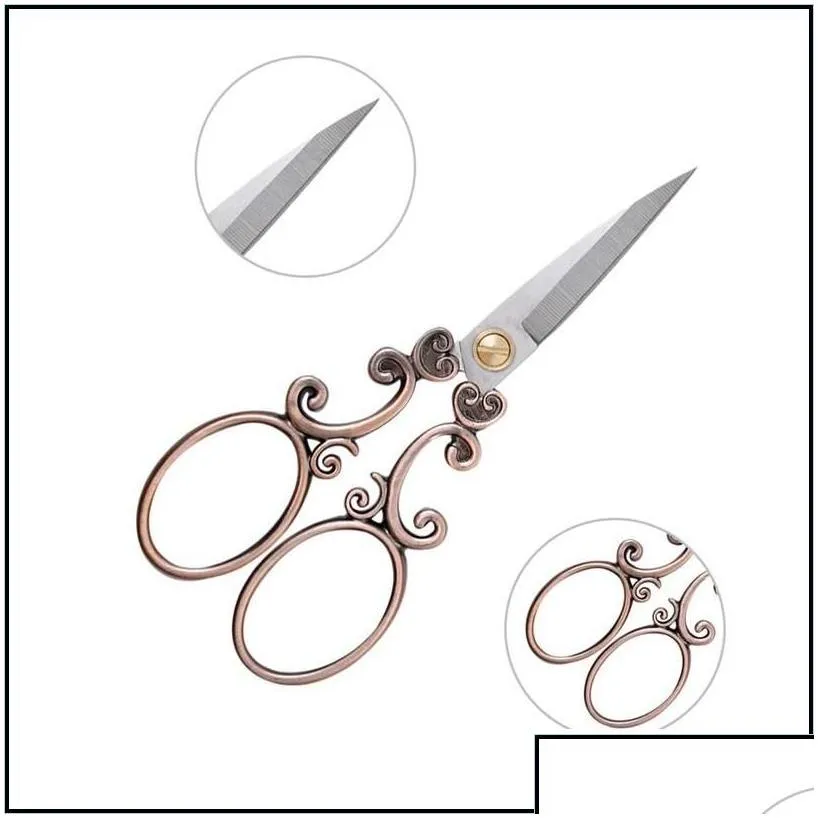 craft tools stainless steel vintage scissors tools sewing fabric cutter embroidery tailor thread scissor tool for shears 20220614 d3