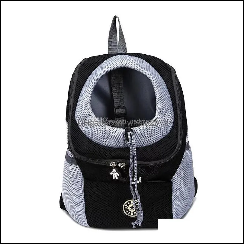 portable pet dog cat backpack breathable travel drawstring bag dog carrier holiday home travel bags