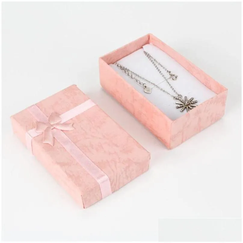 jewelry gift boxes cardboard ring box with padding gifts paper cases for earring jewellery pendants necklaces