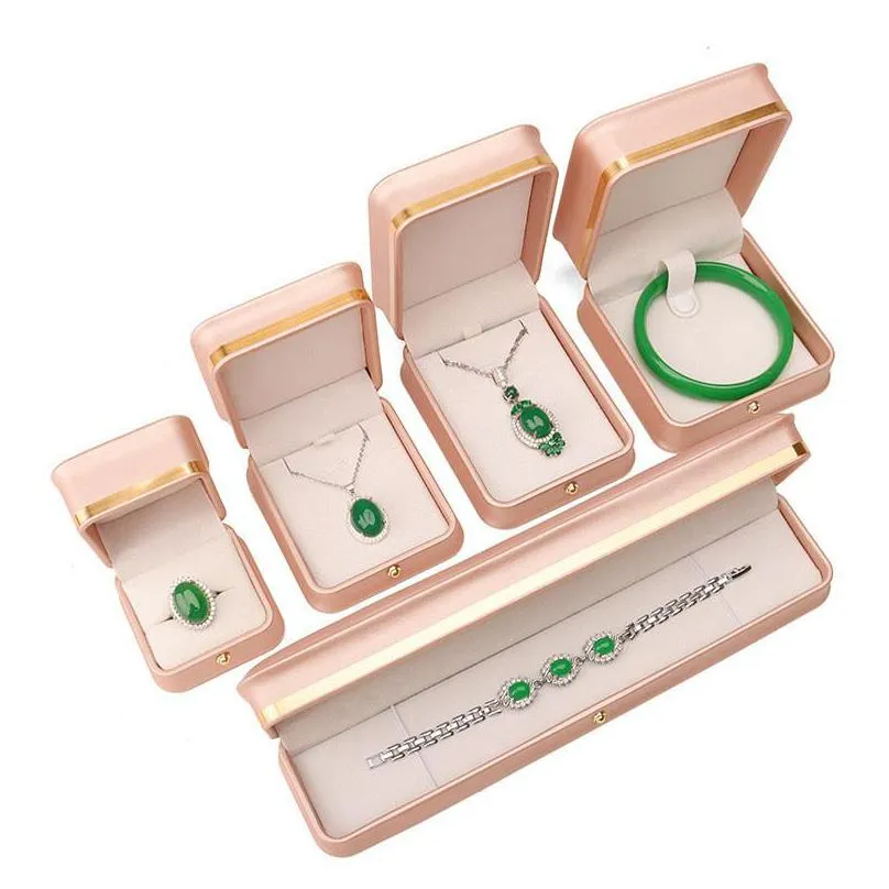 jewelry storage boxes necklace pendant earrings ring bracelet display case travel jewelry organizer for proposal wedding anniversary