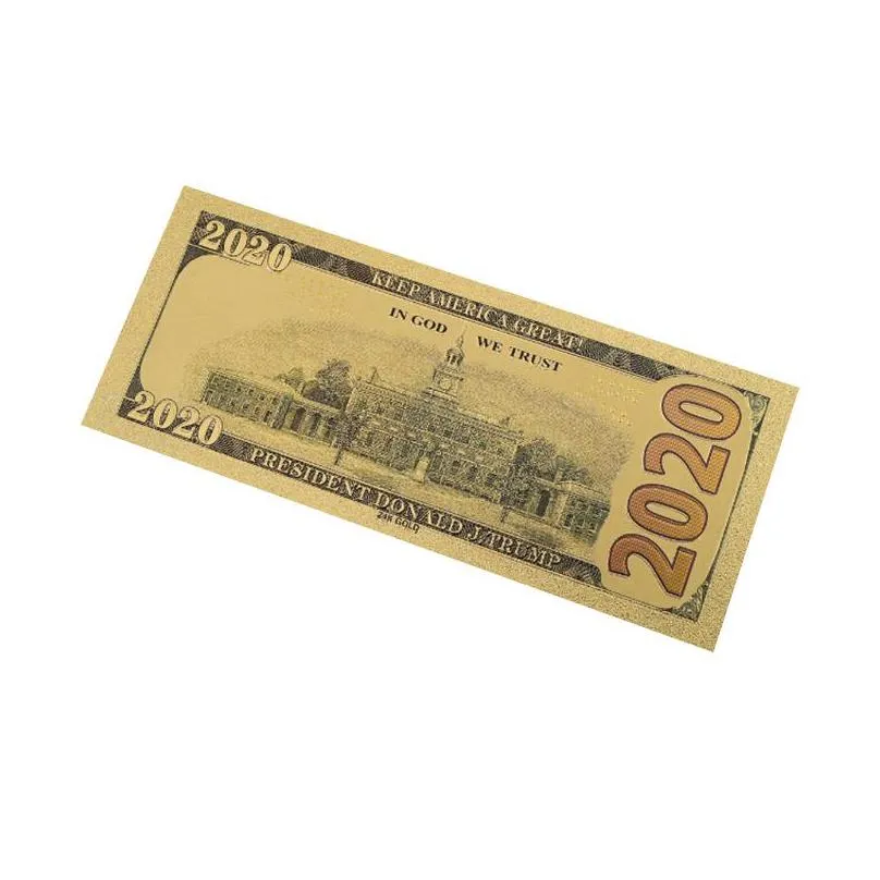 donald trump commemorative banknote 45th president of american gold foil us dollar bill set fake money
