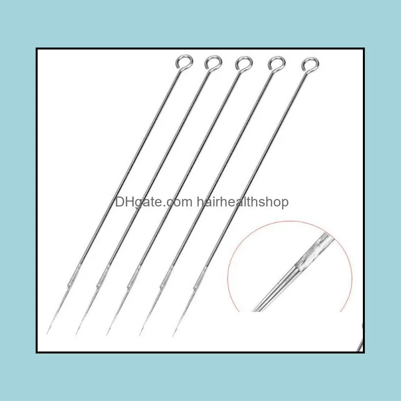 50pcs/lot 7rl/9rl stainless steel silver disposable eyebrow tattoo needles for embroidery tattoo pen machine body art tool